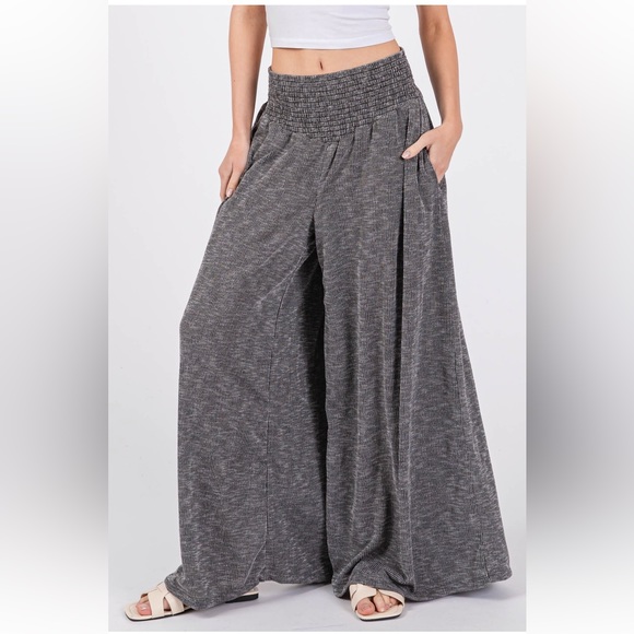 05 Fabulous Knit Ribbed Wide Leg Pants - Picture 2 of 6